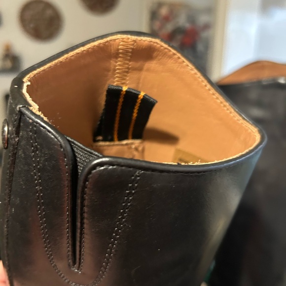 Ariat Black Leather Heritage Contour Field Tall Slim calf Riding Boot size 6.5 - Picture 9 of 13